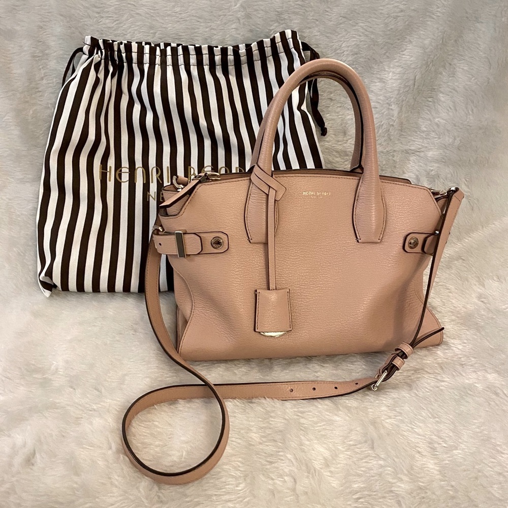 HENRI BENDEL Mahogany Rose Carlyle Satchel